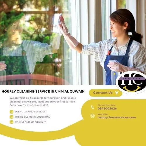 Hourly cleaning service in Umm Al Quwain
