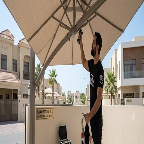 تركيب مظلات سيارات عجمان 